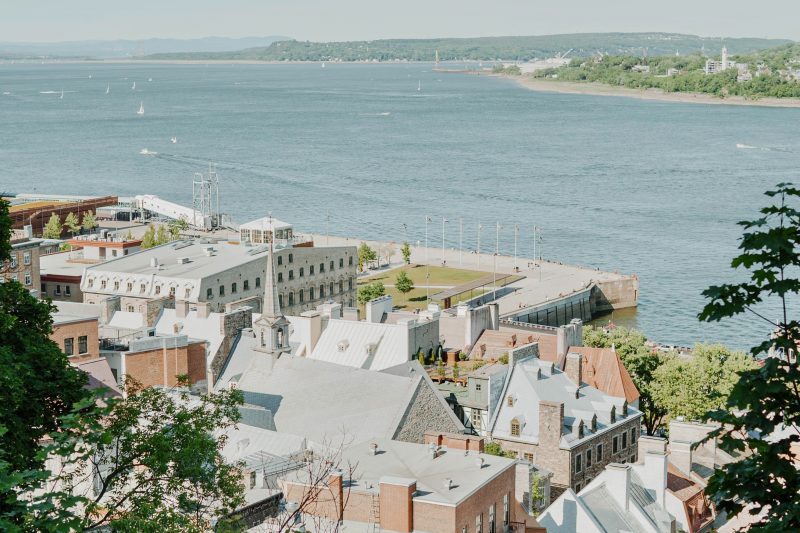 Vue du fleuve vers Lévis